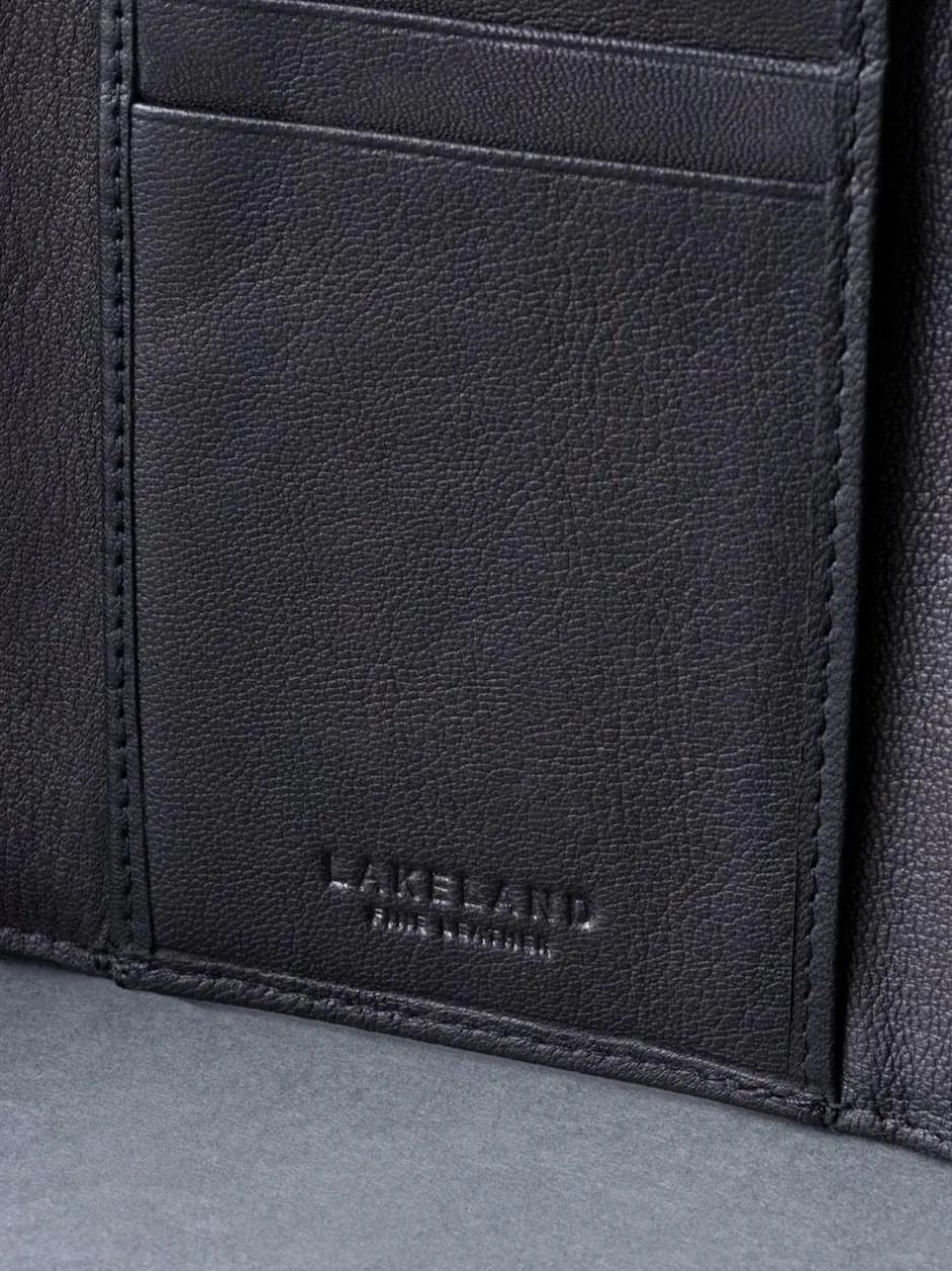 Lakeland Leather Bowston Tri-Fold Wallet Black Hot