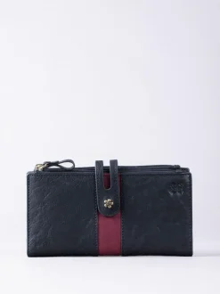 Lakeland Leather Hartsop Leather Double Zip Purse Black