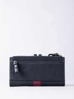 Lakeland Leather Hartsop Leather Double Zip Purse Black