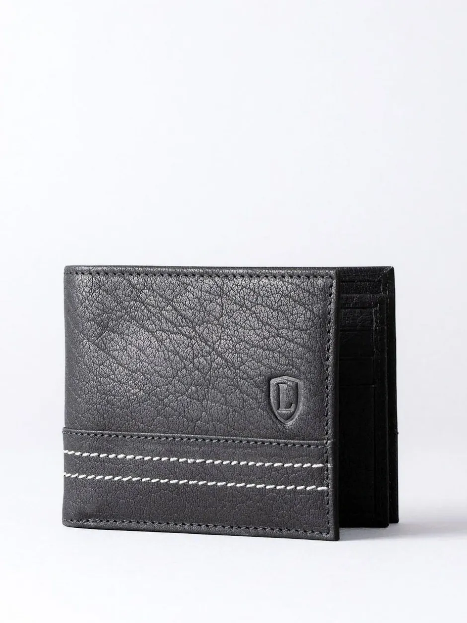 Lakeland Leather Black Keswick Leather Wallet Online