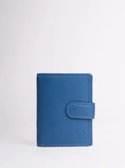 Lakeland Leather Blue Small Tab Purse Sale