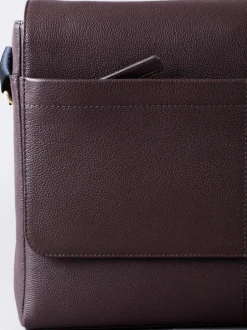 Lakeland Leather Crummock Laptop Messenger Bag Brown Clearance