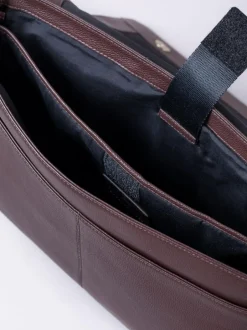 Lakeland Leather Crummock Laptop Messenger Bag Brown Clearance