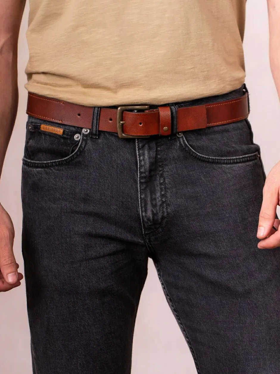 Lakeland Leather Eskin Belt Brown Clearance