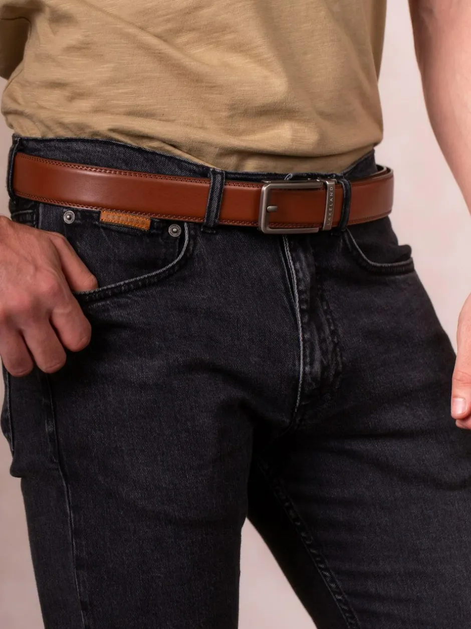 Lakeland Leather Rigg Ratchet Belt Brown New