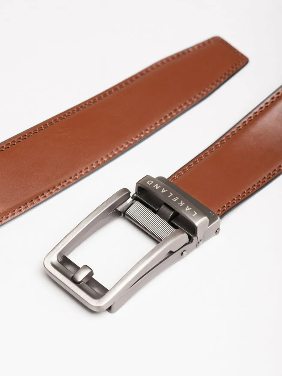 Lakeland Leather Rigg Ratchet Belt Brown New