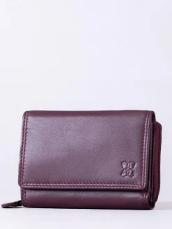 Lakeland Leather Burgundy Small Purse New