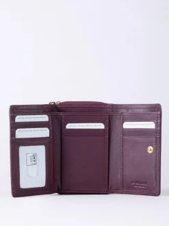Lakeland Leather Burgundy Small Purse New