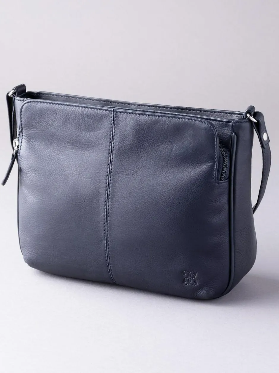 Lakeland Leather Ambleside Cross-Body Bag Navy Discount