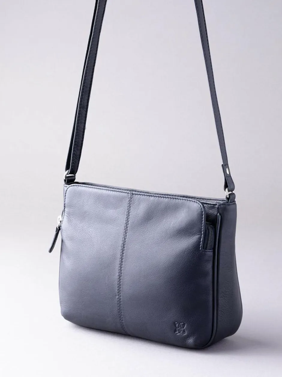 Lakeland Leather Ambleside Cross-Body Bag Navy Discount