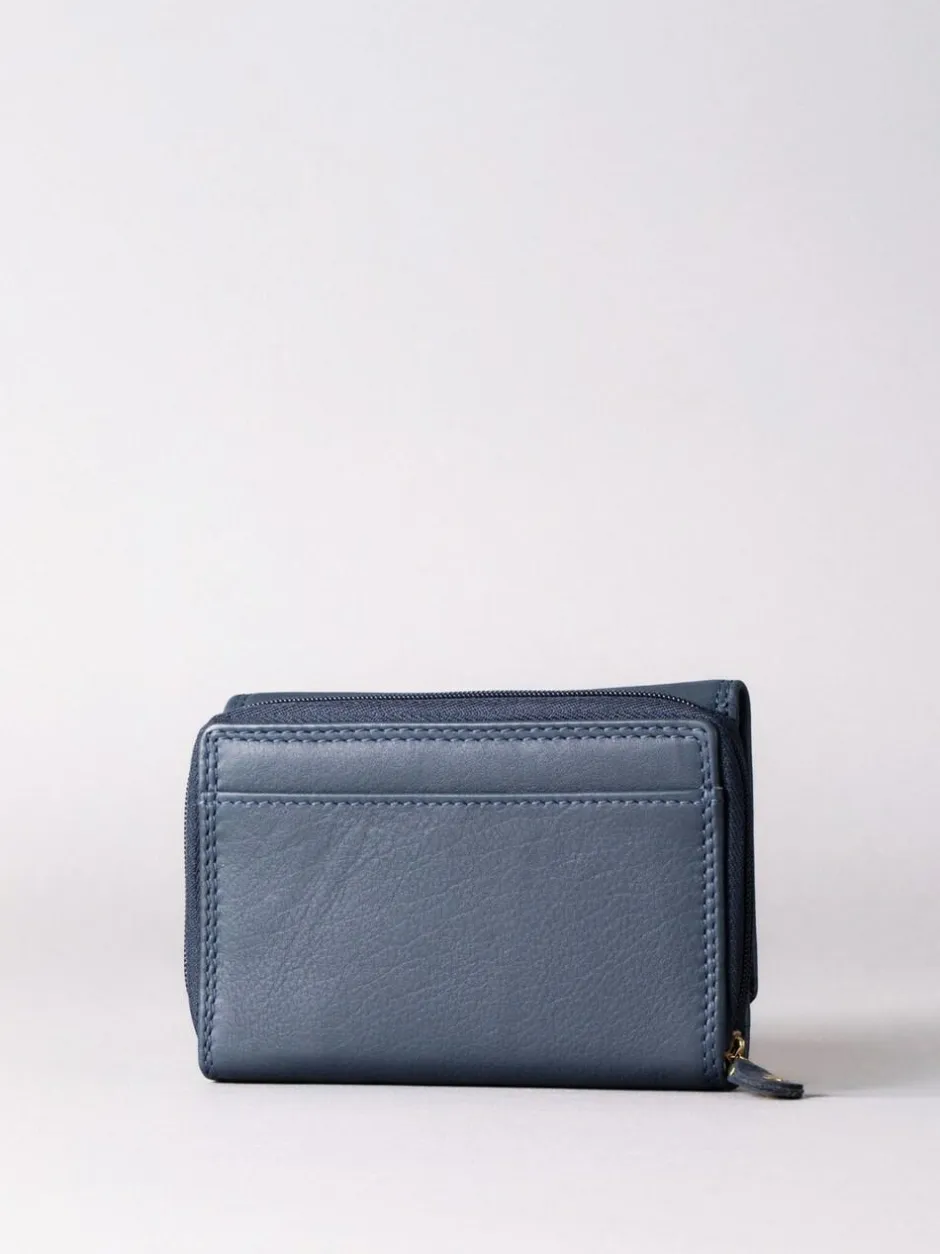 Lakeland Leather Navy Blue Small Purse Best