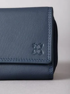 Lakeland Leather Navy Blue Small Purse Best
