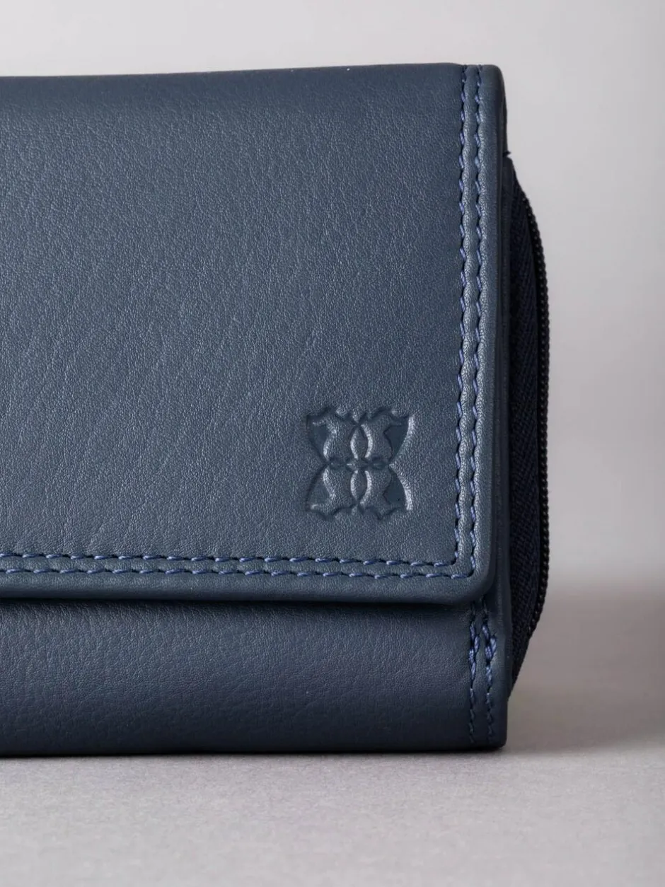 Lakeland Leather Navy Blue Small Purse Best