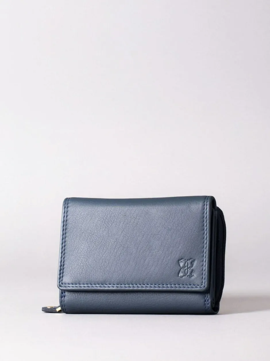 Lakeland Leather Navy Blue Small Purse Best