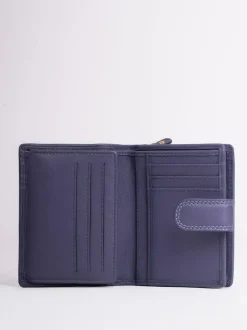 Lakeland Leather Purple Small Tab Purse Clearance