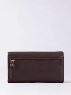 Lakeland Leather Tan Brown Large Flapover Purse Online