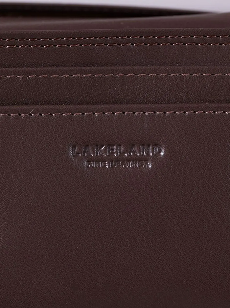 Lakeland Leather Tan Brown Large Flapover Purse Online
