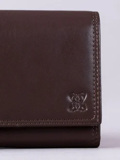 Lakeland Leather Tan Brown Large Flapover Purse Online