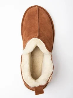 Lakeland Leather Mens Slipper Boots Tan Brown Clearance