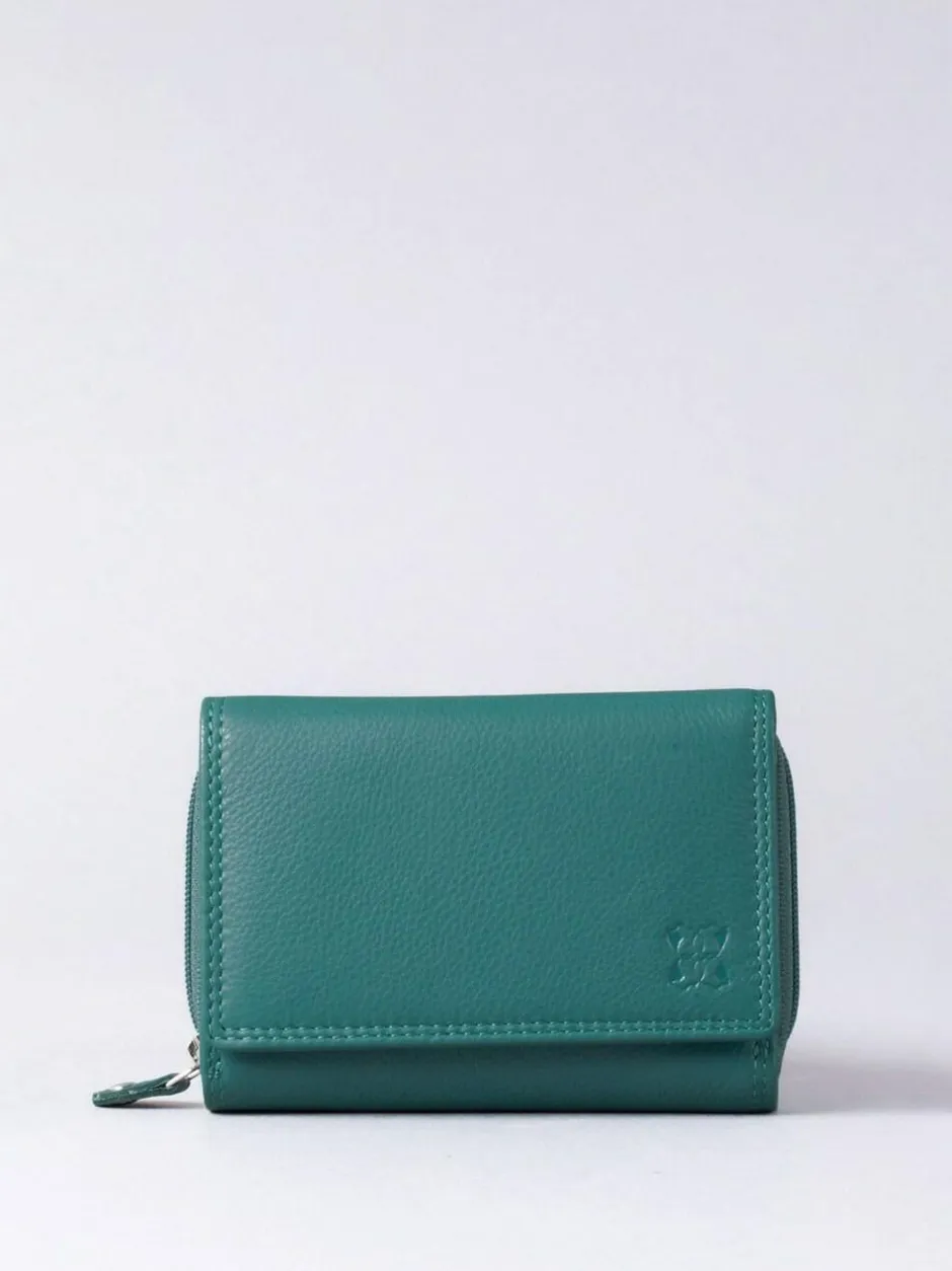 Lakeland Leather Teal Green Small Purse Online