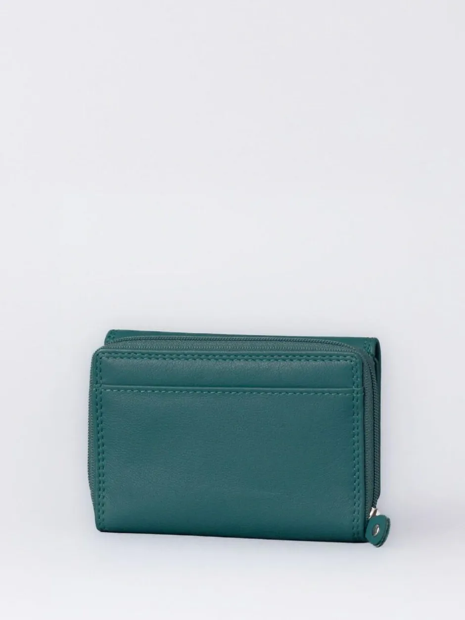 Lakeland Leather Teal Green Small Purse Online
