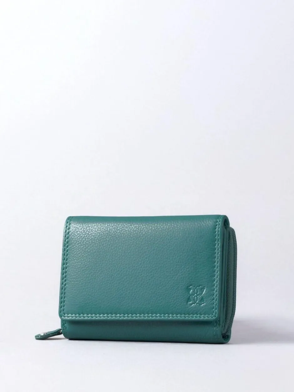 Lakeland Leather Teal Green Small Purse Online