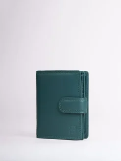 Lakeland Leather Teal Green Small Tab Purse New