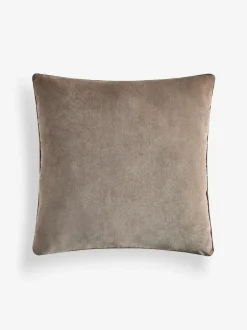 Next Latte 59 x 59cm Soft Velour Cushion New