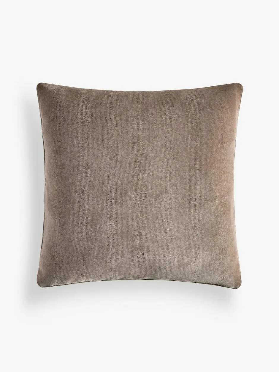 Next Latte 59 x 59cm Soft Velour Cushion New