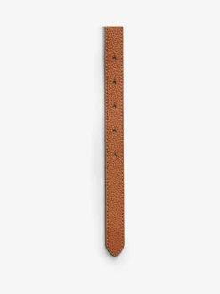 Lauren Ralph Lauren Tan Brown Reversible Monogram Belt