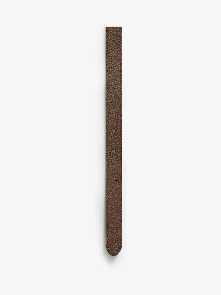 Lauren Ralph Lauren Tan Brown Reversible Monogram Belt