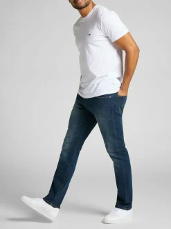 Lee Straight Fit Extreme Motion MVP Jeans Mid Blue Denim Discount