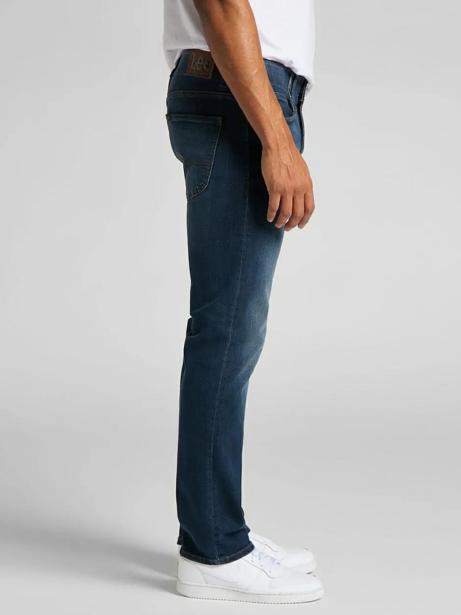 Lee Straight Fit Extreme Motion MVP Jeans Mid Blue Denim Discount