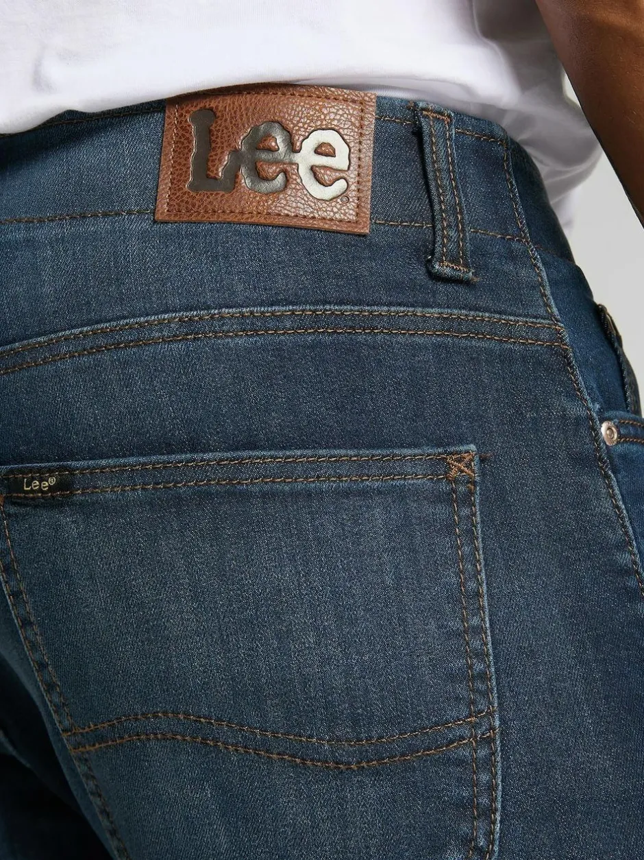 Lee Straight Fit Extreme Motion MVP Jeans Mid Blue Denim Discount