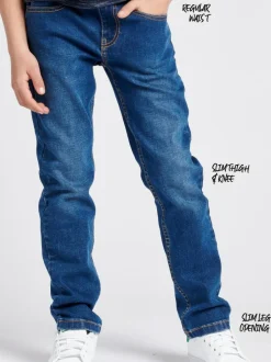 Lee Luke Slim Fit Jeans Mid Blue Discount