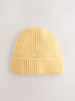 Next Lemon Yellow Fluffy Beanie (1-16yrs) Discount