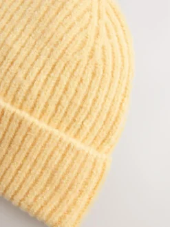 Next Lemon Yellow Fluffy Beanie (1-16yrs) Discount