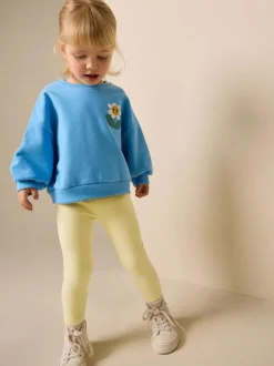 Next Lemon Yellow Jersey Leggings (3mths-7yrs) Clearance