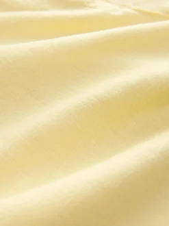 Next Linen Blend Knee Shorts Lemon Yellow