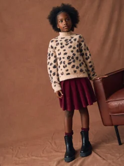 Next Fluffy Jumper (3-16yrs) Leopard Animal Hot
