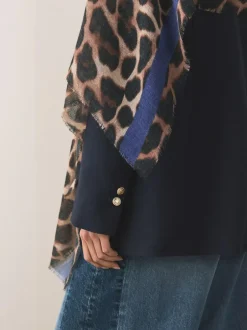 Next Leopard Print Lightweight Scarf Hot