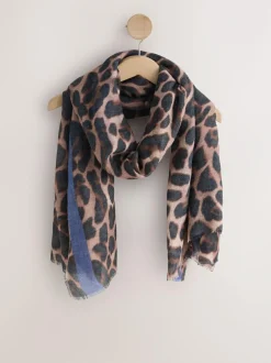 Next Leopard Print Lightweight Scarf Hot