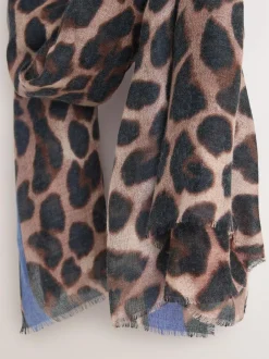 Next Leopard Print Lightweight Scarf Hot