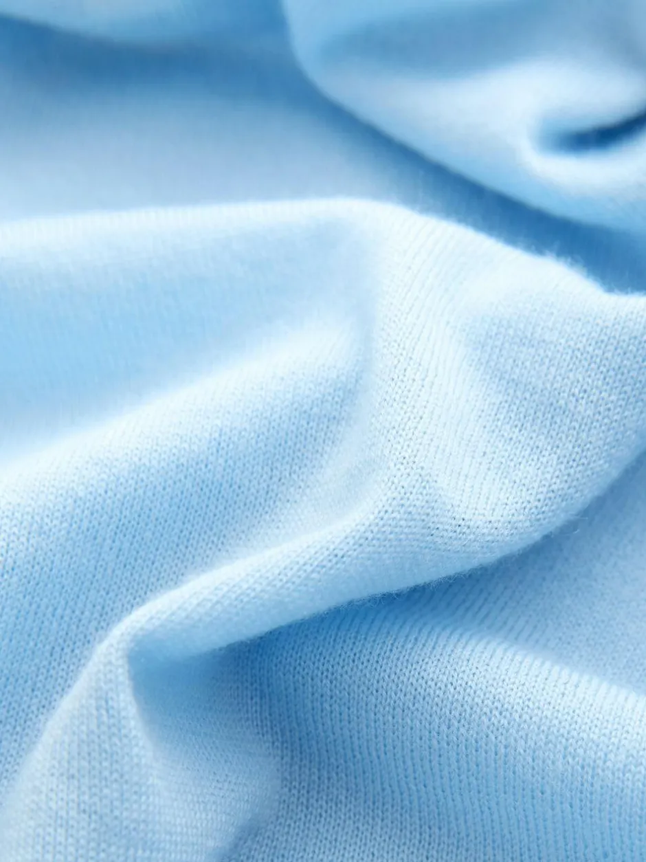 Next 100% Merino Wool N.Premium Roll Neck Jumper Light Blue