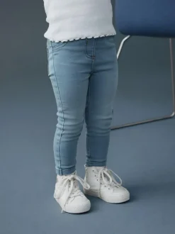 Next 1 Pack Elasticated Waist Jeggings (3mths-7yrs) Light Blue Denim Online