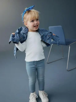 Next 1 Pack Elasticated Waist Jeggings (3mths-7yrs) Light Blue Denim Online