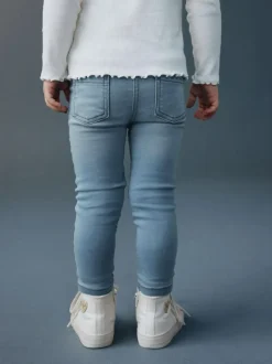 Next 1 Pack Elasticated Waist Jeggings (3mths-7yrs) Light Blue Denim Online