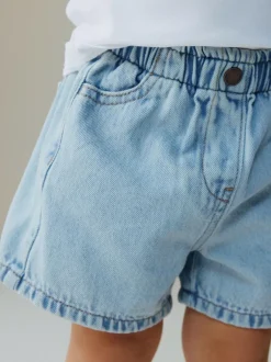 Next Pull On Denim Shorts (3mths-10yrs) Light Blue Sale