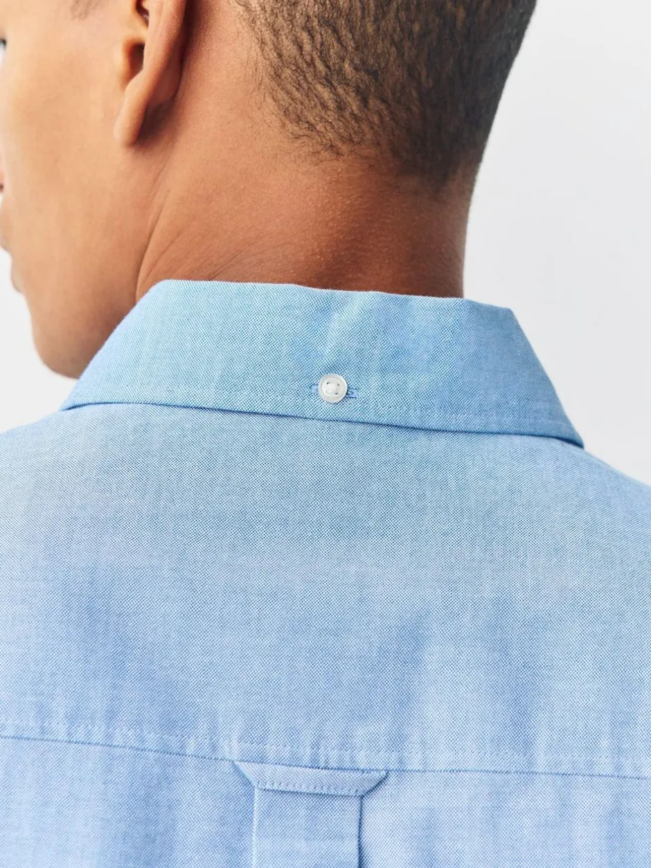Next Light Blue Regular Fit Long Sleeve Oxford Shirt