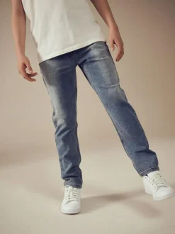 Next Regular Fit Stretch Elasticated Waist Jeans (3-16yrs) Light Blue Best